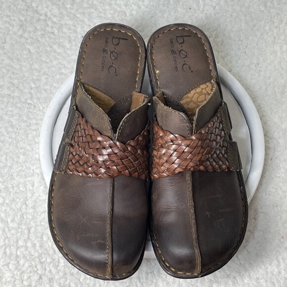 BOC Born Mules Womens Size 7 Brown Model C43023 Cushioned Slide In Shoes - Picture 10 of 10